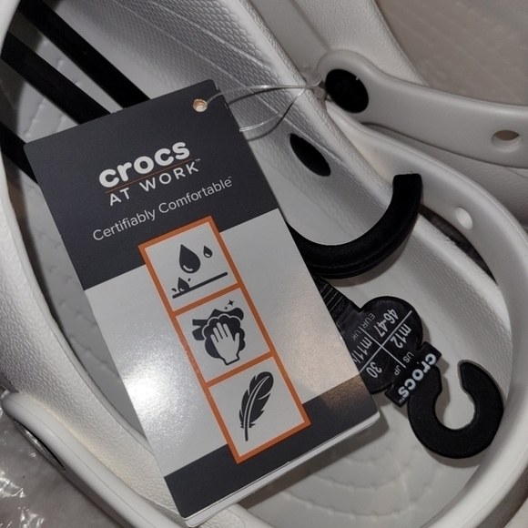 Crocs Specialist White Men's Slip-On Clogs Health Professional NEW - Picture 7 of 13